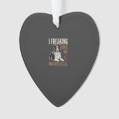 Lustiger Border Collie Liebt Hund Ornament (Vorderseite)