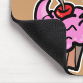 Lustiger Böser Cookie-Killer-Cupcake Mousepad (Ecke)
