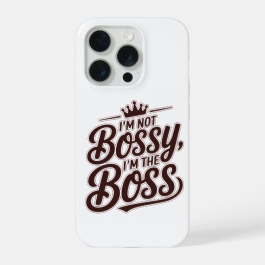 Lustiger Boss-Zitat iPhone-Hülle – “Ich bin nicht iPhone Hülle (Rückseite)