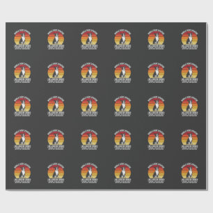 Lustiger Boston Terrier Retro Hunde Attitüde Geschenkpapier