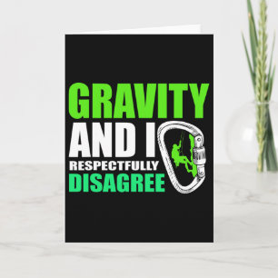Lustiger Boulder Gravity Und Ich Bin Respektvoll A Karte