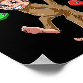 Lustiger Boulder- und Kletteraffe Poster (Ecke)