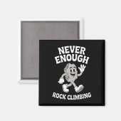 Lustiger Boulderer oder Kletterer Retro Magnet (Vorderseite/Rückseite)