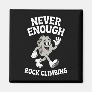 Lustiger Boulderer oder Kletterer Retro Magnet