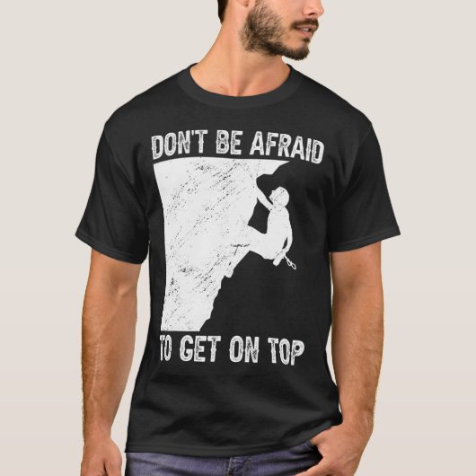 Lustiger Boulderfelsenklettern T-Shirt (Vorderseite)