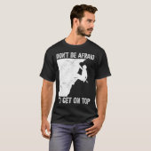 Lustiger Boulderfelsenklettern T-Shirt (Vorne ganz)