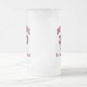 Lustiger Bowling 300 Mattglas Bierglas (Mittel)