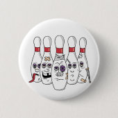 Lustiger Bowling Button (Vorderseite)