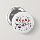 Lustiger Bowling Button (Vorne & Hinten)