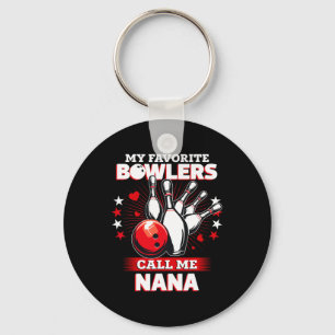 Lustiger Bowling-Kugelspieler Mein Lieblingsbowler Schlüsselanhänger