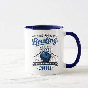 Lustiger Bowling-Liebhaber-Ball und Pins-Spruch Tasse