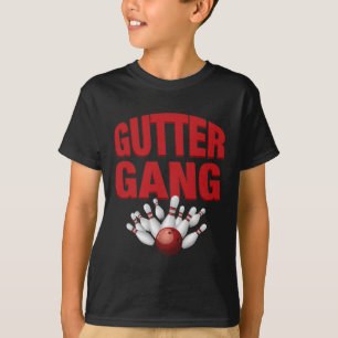 Lustiger Bowling-Mannschaftsname Gutter Gang passe T-Shirt