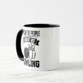 Lustiger Bowling-Mug Bowler-Geschenk Tasse (Vorderseite Links)