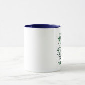Lustiger Bowling-Spruch Retro-Bowlingpins und -Bäl Tasse (Zentrum)