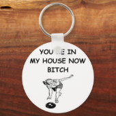 lustiger Bowling-Witz Schlüsselanhänger (Vorderseite)