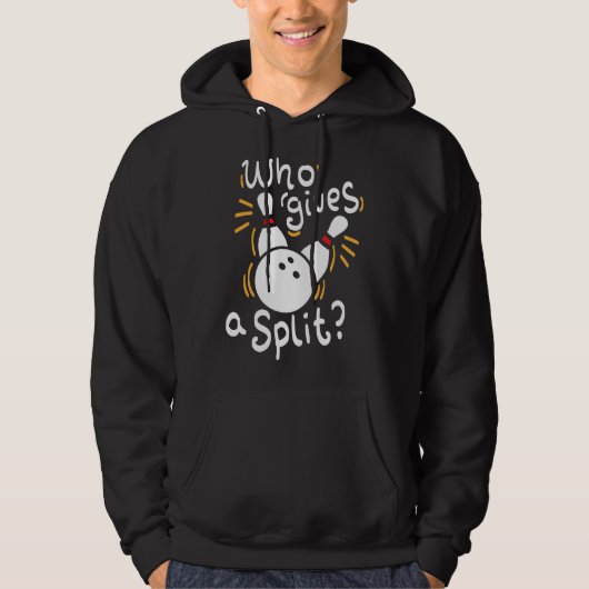 Lustiger Bowling-Wortwitz Hoodie (Vorderseite)
