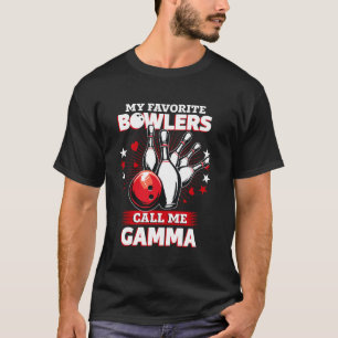 Lustiger Bowlingkugelspieler Mein Lieblingsbowler  T-Shirt