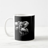 Lustiger Boxer-Elefant mit Boxhandschuhen Kickboxe Kaffeetasse (Links)