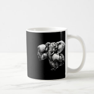 Lustiger Boxer-Elefant mit Boxhandschuhen Kickboxe Kaffeetasse