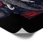 Lustiger Boxer-Elefant mit Boxhandschuhen Kickboxe Poster (Ecke)