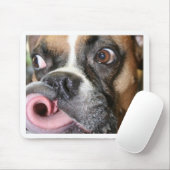 Lustiger Boxer-Hund Mousepad (Mit Mouse)