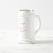 Lustiger Brain.exe Fehler-Computergeek-Spaß Bierglas (VorderseiteRechts)