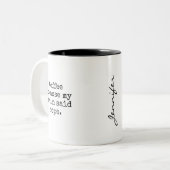 Lustiger Brain-Said-Nope-Becher Zweifarbige Tasse (Vorderseite Links)