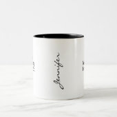 Lustiger Brain-Said-Nope-Becher Zweifarbige Tasse (Mittel)
