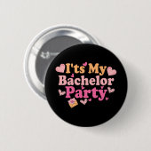 Lustiger Braut Bräutigam Hochzeit Junggeselle Jung Button (Vorne & Hinten)