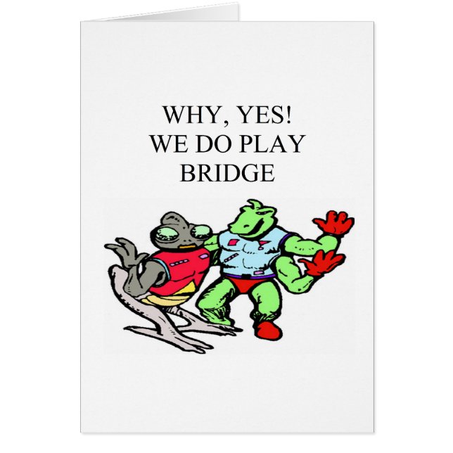 lustiger Bridge-Spieler Entwurf (Vorne)