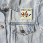 lustiger Bridge-Spieler Witzentwurf Button (Beispiel)