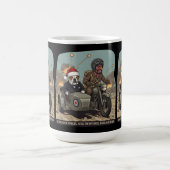 Lustiger britischer Weihnachtsstoff Kaffeetasse (Mittel)