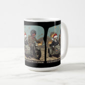 Lustiger britischer Weihnachtsstoff Kaffeetasse (VorderseiteRechts)