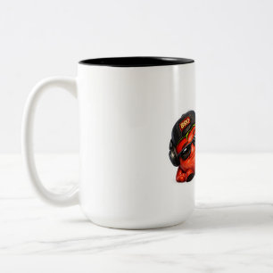 Lustiger Bro-Modus-An-T-Shirt   Süße animierte Fig Zweifarbige Tasse