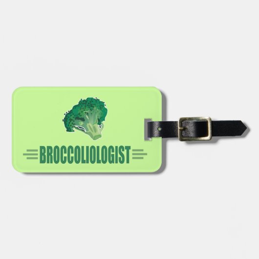 Lustiger Brokkoli Gepäckanhänger (Vorderseite horizontal)