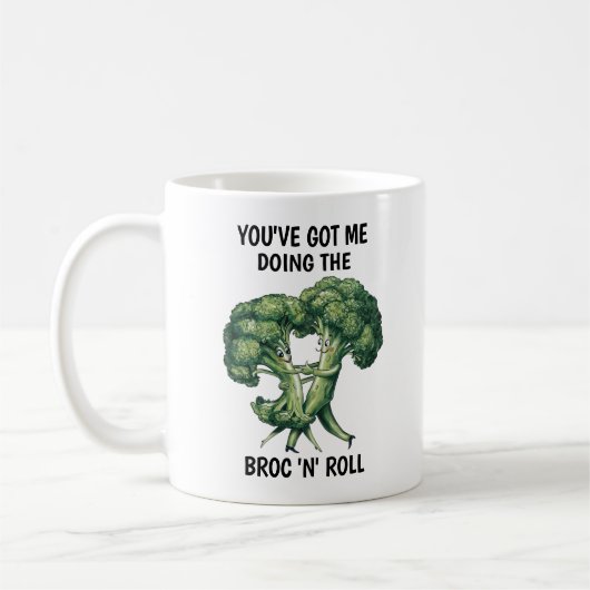 Lustiger Brokkoli Kaffeetasse (Links)