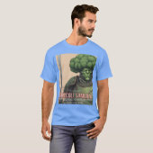 Lustiger Brokkoli Samurai T-Shirt (Vorne ganz)