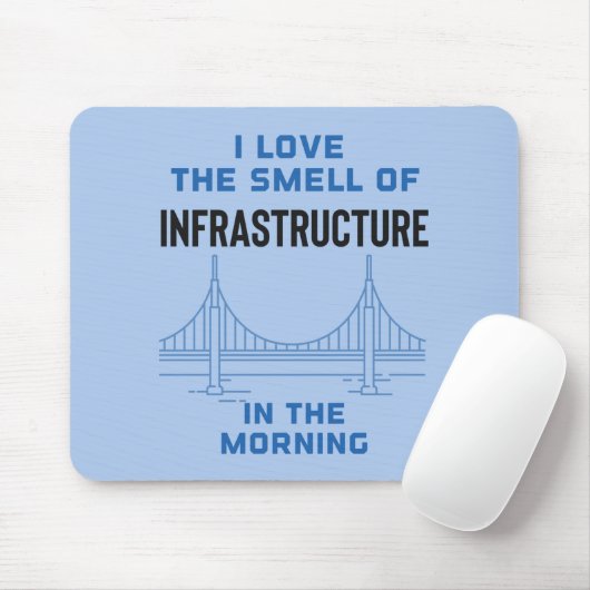 Lustiger Brückenbauingenieur für Tiefbau Mousepad (Mit Mouse)