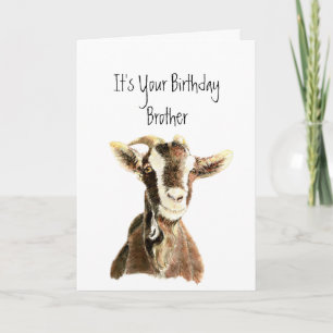 Lustiger Bruder Geburtstag Über den Berg, Alter Zi Karte