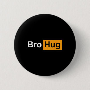 Lustiger Bruder Umarmung Bodybuilding Kraftdrehen  Button