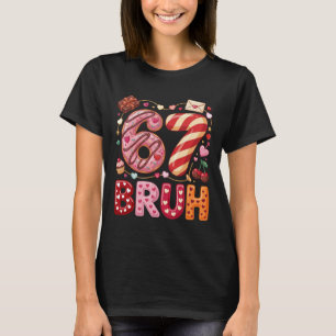 Lustiger Bruh 67 Six Seven Meme Valentinstag Junge T-Shirt