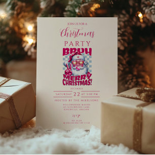 Lustiger Bruh Frohe Weihnachten Einladung