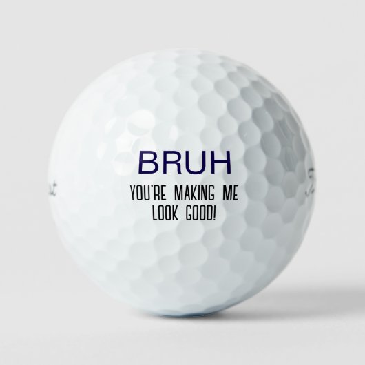 Lustiger BRUH Titleist Golfball (Vorderseite)