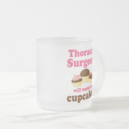 Lustiger Brust- Chirurg Mattglastasse (VorderseiteRechts)