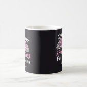 Lustiger Brustkrebs-Bewusstseins-Halloween Kaffeetasse (Mittel)
