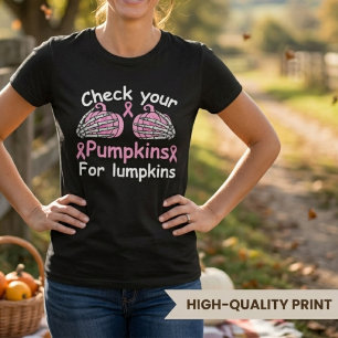 Lustiger Brustkrebs Halloween T-Shirt