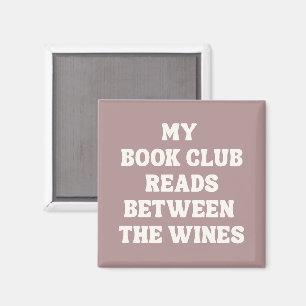 Lustiger Buchclub-Zitat-Leserinnen-Pink Magnet