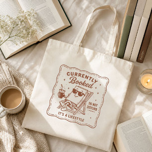 Lustiger Bücherliebhaber Cute Currently Booked Gem Tragetasche