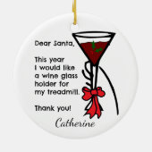 Lustiger Buchstabe zum Keramik Ornament (Hinten)