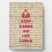 Lustiger Buddha-Spruch Fotoplatte (Vorderseite)